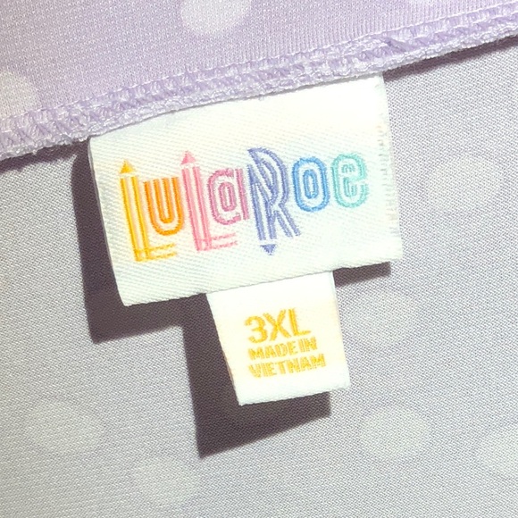 3XL LuLaRoe lavender polkadot maxi skirt. NWT - Picture 6 of 8